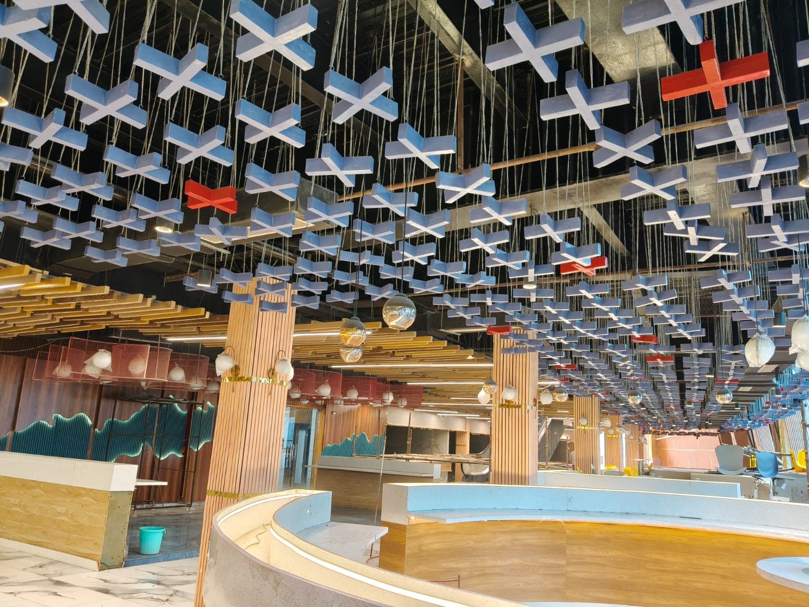 The Core Mall - atrium interior with feature ceiling